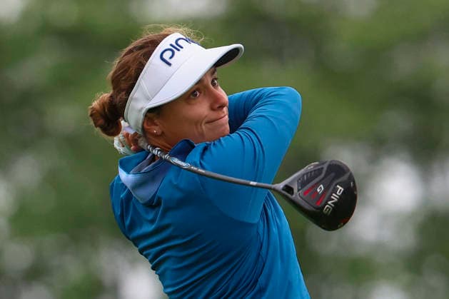 June 25, 2026, Chaska, Minnesota, United States: AMANDA DOHERTY watches her shot at hole three. This is the first day of the 2026 KPMG WomenÃ¢â‚¬â ¢s PGA, Golf Herren Championship at Hazeltine National Golf Course in Chaska Minnesota. 2026 KPMG WomenÃ¢â‚¬â ¢S PGA Championship - Day 1  - ZUMAt166 20260625_zsp_t166_018 Copyright: xMichaelxTurnerx