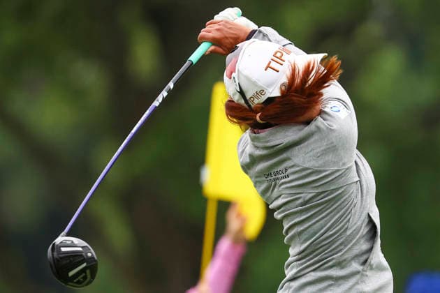 June 25, 2026, Chaska, Minnesota, United States: PORNANONG PHATLUM tees off at hole three. This is the first day of the 2026 KPMG WomenÃ¢â‚¬â ¢s PGA, Golf Herren Championship at Hazeltine National Golf Course in Chaska Minnesota. 2026 KPMG WomenÃ¢â‚¬â ¢S PGA Championship - Day 1  - ZUMAt166 20260625_zsp_t166_019 Copyright: xMichaelxTurnerx