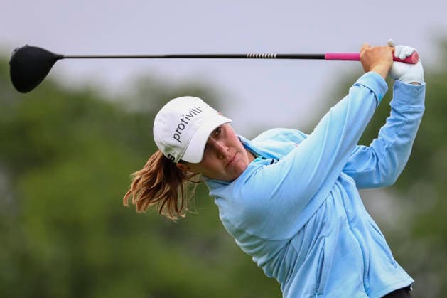 June 25, 2026, Chaska, Minnesota, United States: JENNIFER KUPCHO follows through on her drive at hole three. This is the first day of the 2026 KPMG WomenÃ¢â‚¬â ¢s PGA, Golf Herren Championship at Hazeltine National Golf Course in Chaska Minnesota. Chaska United States - ZUMAt166 20260625_zsp_t166_020 Copyright: xMichaelxTurnerx