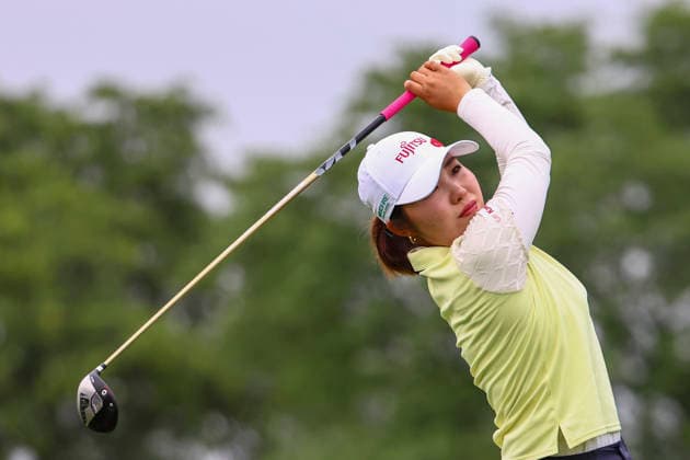 June 25, 2026, Chaska, Minnesota, United States: AYAKA FURUE follows through on her drive at hole three. This is the first day of the 2026 KPMG WomenÃ¢â‚¬â ¢s PGA, Golf Herren Championship at Hazeltine National Golf Course in Chaska Minnesota. 2026 KPMG WomenÃ¢â‚¬â ¢S PGA Championship - Day 1  - ZUMAt166 20260625_zsp_t166_031 Copyright: xMichaelxTurnerx