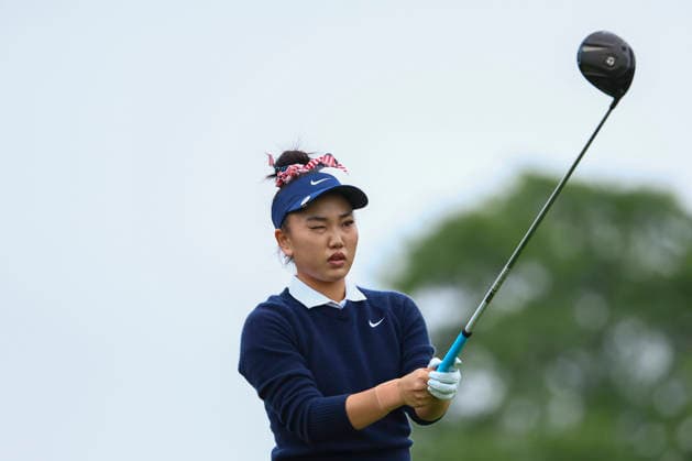 June 25, 2026, Chaska, Minnesota, United States: LUCY LI prepares for her drive at hole three. This is the first day of the 2026 KPMG WomenÃ¢â‚¬â ¢s PGA, Golf Herren Championship at Hazeltine National Golf Course in Chaska Minnesota. 2026 KPMG WomenÃ¢â‚¬â ¢S PGA Championship - Day 1  - ZUMAt166 20260625_zsp_t166_040 Copyright: xMichaelxTurnerx