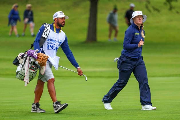 June 25, 2026, Chaska, Minnesota, United States: INGRID LINGBLAND walks to her ball at hole two. This is the first day of the 2026 KPMG WomenÃ¢â‚¬â ¢s PGA, Golf Herren Championship at Hazeltine National Golf Course in Chaska Minnesota. 2026 KPMG WomenÃ¢â‚¬â ¢S PGA Championship - Day 1  - ZUMAt166 20260625_zsp_t166_041 Copyright: xMichaelxTurnerx