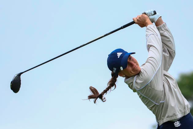 June 25, 2026, Chaska, Minnesota, United States: LINN GRANT watches her shot at hole three. This is the first day of the 2026 KPMG WomenÃ¢â‚¬â ¢s PGA, Golf Herren Championship at Hazeltine National Golf Course in Chaska Minnesota. 2026 KPMG WomenÃ¢â‚¬â ¢S PGA Championship - Day 1  - ZUMAt166 20260625_zsp_t166_073 Copyright: xMichaelxTurnerx