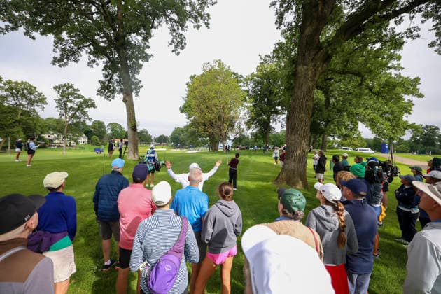 June 25, 2026, Chaska, Minnesota, United States: LYDIA KO hits a shot from the rough. This is the first day of the 2026 KPMG WomenÃ¢â‚¬â ¢s PGA, Golf Herren Championship at Hazeltine National Golf Course in Chaska Minnesota. 2026 KPMG WomenÃ¢â‚¬â ¢S PGA Championship - Day 1  - ZUMAt166 20260625_zsp_t166_076 Copyright: xMichaelxTurnerx
