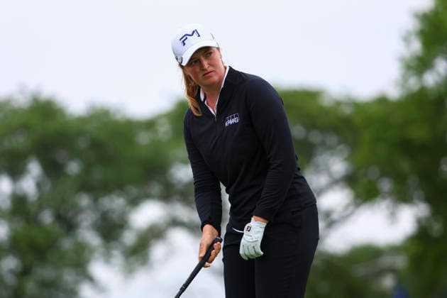 June 25, 2026, Chaska, Minnesota, United States: LOTTIE WOAD prepares for a drive. This is the first day of the 2026 KPMG WomenÃ¢â‚¬â ¢s PGA, Golf Herren Championship at Hazeltine National Golf Course in Chaska Minnesota. 2026 KPMG WomenÃ¢â‚¬â ¢S PGA Championship - Day 1  - ZUMAt166 20260625_zsp_t166_078 Copyright: xMichaelxTurnerx