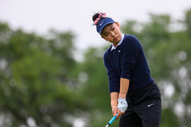 June 25, 2026, Chaska, Minnesota, United States: LUCY LI looks on from the tee box at hole three. This is the first day of the 2026 KPMG WomenÃ¢â‚¬â ¢s PGA, Golf Herren Championship at Hazeltine National Golf Course in Chaska Minnesota. 2026 KPMG WomenÃ¢â‚¬â ¢S PGA Championship - Day 1  - ZUMAt166 20260625_zsp_t166_079 Copyright: xMichaelxTurnerx