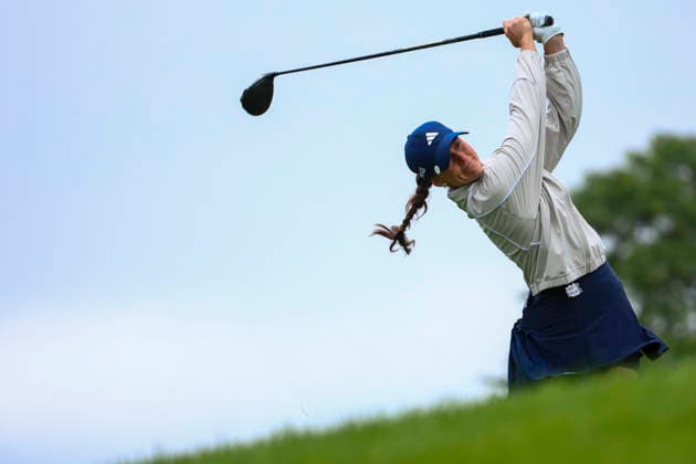 June 25, 2026, Chaska, Minnesota, United States: LINN GRANT tees off at hole three. This is the first day of the 2026 KPMG WomenÃ¢â‚¬â ¢s PGA, Golf Herren Championship at Hazeltine National Golf Course in Chaska Minnesota. 2026 KPMG WomenÃ¢â‚¬â ¢S PGA Championship - Day 1  - ZUMAt166 20260625_zsp_t166_080 Copyright: xMichaelxTurnerx