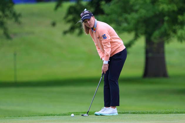 June 25, 2026, Chaska, Minnesota, United States: Brooke Henderson prepares for a putt at hole two. This is the first day of the 2026 KPMG WomenÃ¢â‚¬â ¢s PGA, Golf Herren Championship at Hazeltine National Golf Course in Chaska Minnesota. 2026 KPMG WomenÃ¢â‚¬â ¢S PGA Championship - Day 1  - ZUMAt166 20260625_zsp_t166_110 Copyright: xMichaelxTurnerx