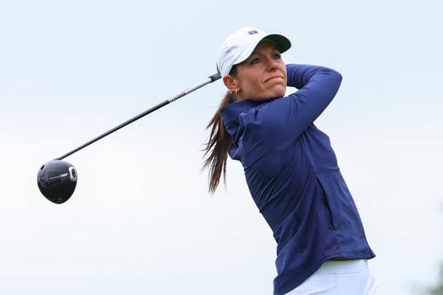 June 25, 2026, Chaska, Minnesota, United States: JOANNA COE looks on at hole three. This is the first day of the 2026 KPMG WomenÃ¢â‚¬â ¢s PGA, Golf Herren Championship at Hazeltine National Golf Course in Chaska Minnesota. Chaska United States - ZUMAt166 20260625_zsp_t166_103 Copyright: xMichaelxTurnerx