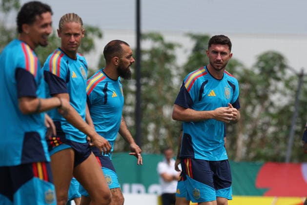 FIFA World Cup, WM, Weltmeisterschaft, Fussball 2026 - Spain s training session Spain s players attend a training session of the national soccer team at the FIFA World Cup 2026 in Zapopan, Mexico, 25 June 2026. Zapopan Mexico  Copyright: xAlexxCruzx