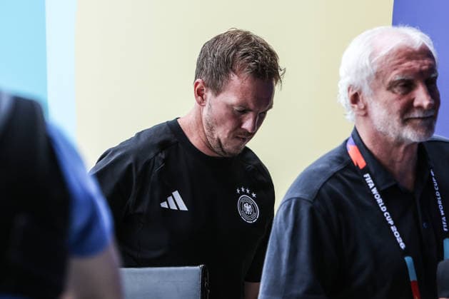 Fussball, FIFA World Cup, WM, Weltmeisterschaft, Fussball 2026 Gruppe E - 3.Spieltag Ecuador - Deutschland 25.05.2026, New-York-New-Jersey-Stadion Julian Nagelsmann (Trainer, Deutschland) New York New-York-New-Jersey-Stadion New Jersey Vereinigte Staaten von Amerika *** Sports, Soccer, 2026 FIFA World Cup Group E, Matchday 3: Ecuador vs. Germany, May 25, 2026, New York–New Jersey Stadium; Julian Nagelsmann, Head Coach, Germany; New York–New Jersey Stadium, New Jersey, United States of America