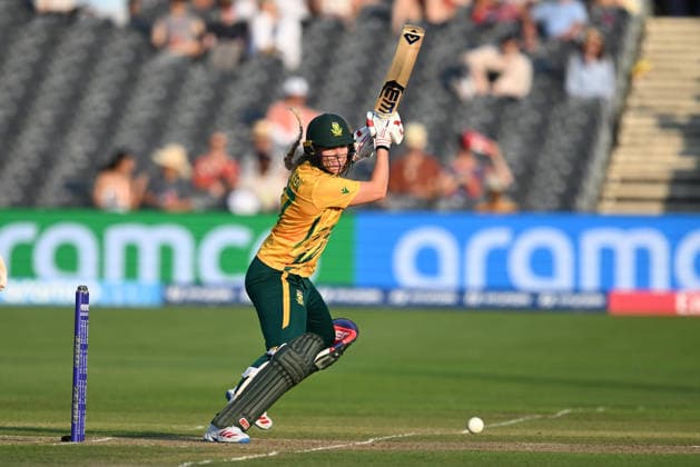 South Africa Women v Netherlands Women, ICC Women s T20 World Cup Annerie Dercksen of South Africa plays an attacking shot during the ICC Women s T20 World Cup match between South Africa Women and Netherlands Women at the Seat Unique Stadium, Bristol, UK on 25 June 2026. Bristol Seat Unique Stadium Gloucestershire UK Editorial use only , Copyright: xGrahamxHuntx PSI-24401-0071