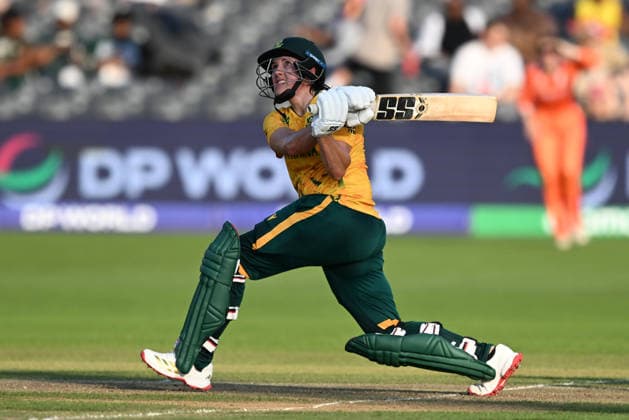 South Africa Women v Netherlands Women, ICC Women s T20 World Cup Tasmin Brits of South Africa plays an attacking shot during the ICC Women s T20 World Cup match between South Africa Women and Netherlands Women at the Seat Unique Stadium, Bristol, UK on 25 June 2026. Bristol Seat Unique Stadium Gloucestershire UK Editorial use only , Copyright: xGrahamxHuntx PSI-24401-0075