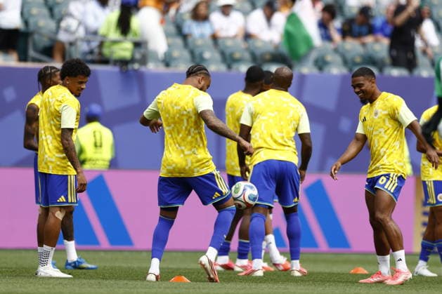 FIFA World Cup, WM, Weltmeisterschaft, Fussball 2026 - Group E - Curacao vs Ivory Coast Players of Curacao warm up ahead of the FIFA World Cup 2026 group stage match Curacao against Ivory Coast, in Philadelphia, Pennsylvania, USA, 25 June 2026. PHILADELPHIA United States  Copyright: xWILLxOLIVERx