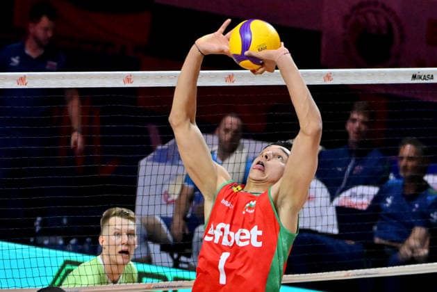LJUBLJANA, SLOVENIA - JUNE 25: Simeon Nikolov of Bulgaria during the FIVB Men s Volleyball Nations League match between Slovenia and Bulgaria at Arena Stozice, Ljubljana on June 25, 2026 in Ljubljana, Slovenia. (Photo by Igor Kupljenik Sports Press Photo).  Copyright: xIgorxKupljenikx xSPPx Sportspressphoto_SPR176708