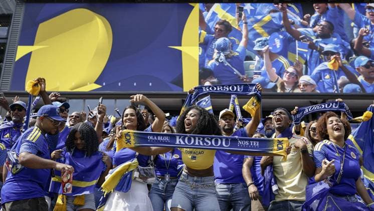 PHILADELPHIA - Curacao supporters prior to the FIFA 2026 World Cup Group E match between Curacao and Ivory Coast at Philadelphia Stadium on June 25, 2026, in Philadelphia, United States. MAURICE VAN STEEN ANP FIFA World Cup, WM, Weltmeisterschaft, Fussball 2026 - Group E 2026 xVIxANPxSportx xxANPxIVx 561970594 originalFilename: 561970594.jpg