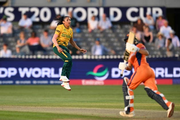 South Africa Women v Netherlands Women, ICC Women s T20 World Cup Shabnim Ismail of South Africa reacts after bowling a delivery during the ICC Women s T20 World Cup match between South Africa Women and Netherlands Women at the Seat Unique Stadium, Bristol, UK on 25 June 2026. Bristol Seat Unique Stadium Gloucestershire UK Editorial use only , Copyright: xGrahamxHuntx PSI-24401-0097