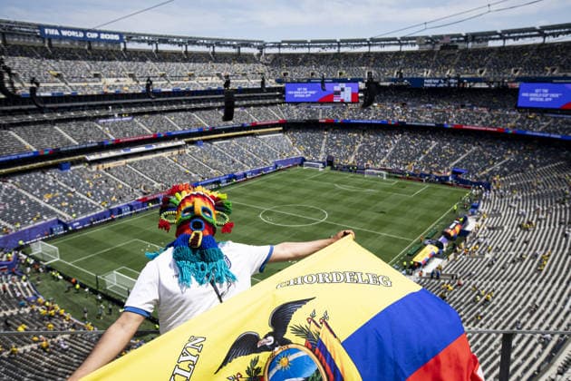 Germany v Ecuador - FIFA World Cup, WM, Weltmeisterschaft, Fussball 2026 - Group E NEW JERSEY, USA - JUNE 25 Ecuador supporters in the stands before the Group E match of the FIFA World Cup 2026 between Germany and Ecuador at New Jersey Stadium (MetLife Stadium) in East Rutherford, New Jersey, USA, on June 25, 2026. Sathire Kelpa Anadolu New Jersey United States. Editorial use only. Please get in touch for any other usage.  Copyright: x2026xAnadoluxSathirexKelpax