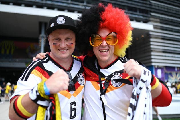 Fussball, Länderspiel, Herren, FIFA World Cup, WM, Weltmeisterschaft, Fussball 2026, Fussball-Weltmeisterschaft, USA, Gruppe E, MetLife Stadium New Jersey: Ecuador - Deutschland; Fans Deutschland. *** Soccer, International Match, Men s, 2026 FIFA World Cup, Soccer World Cup, USA, Group E, MetLife Stadium, New Jersey, Ecuador, Germany, Germany Fans