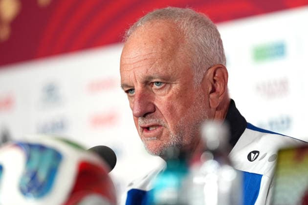press conference, PK, Pressekonferenz ahead of Senegal v Iraq- 2026 FIFA World Cup, WM, Weltmeisterschaft, Fussball TORONTO, CANADA - JUNE 25 : Head Coach of Iraq Graham Arnold attends a press conference one day ahead of their Group I match against Senegal at the 2026 FIFA World Cup in Toronto, Ontario, Canada on June 25, 2026. Mert Alper Dervis Anadolu Toronto Canada. Editorial use only. Please get in touch for any other usage.  Copyright: x2026xAnadoluxMertxAlperxDervisx