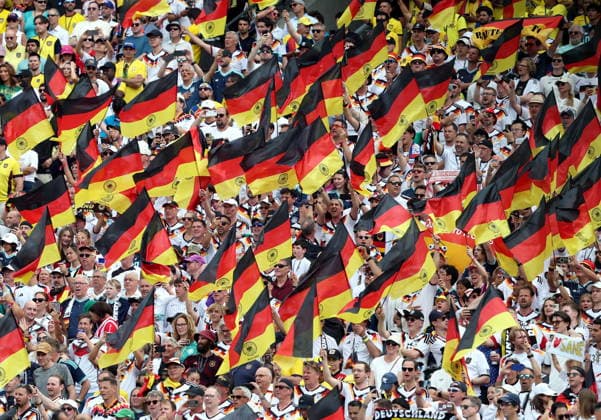 FIFA World Cup, WM, Weltmeisterschaft, Fussball 2026 - Group E - Ecuador vs Germany German soccer fans during the FIFA World Cup 2026 group stage match Ecuador against Germany, in New Jersey, USA, 25 June 2026. NEW JERSEY United States  Copyright: xSARAHxYENESELx