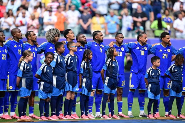 Curacao v Ivory Coast - FIFA World Cup, WM, Weltmeisterschaft, Fussball 2026 - Group E PHILADELPHIA, USA - JUNE 25: Players of Curacao take the pitch prior the 2026 FIFA World Cup First Stage Group E match between Curacao and Ivory Coast at Lincoln Financial Field (Philadelphia Stadium) in Philadelphia, Pennsylvania, United States on June 25, 2026. Abdulhamid Hosbas Anadolu Pennsylvania United States. Editorial use only. Please get in touch for any other usage.  Copyright: x2026xAnadoluxAbdulhamidxHosbasx