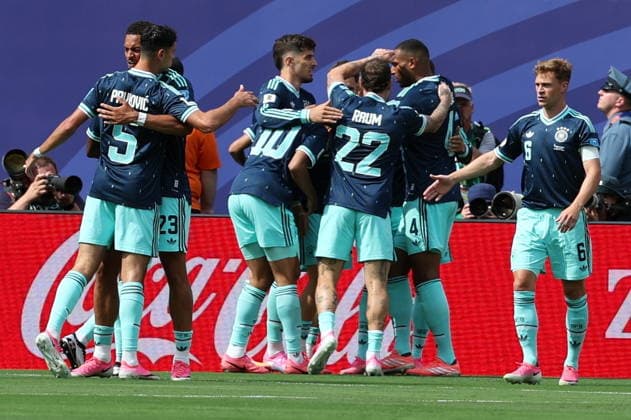 FIFA World Cup, WM, Weltmeisterschaft, Fussball 2026 - Group E - Ecuador vs Germany German players celebrate after the 1-0 during the FIFA World Cup 2026 group stage match Ecuador against Germany, in New Jersey, USA, 25 June 2026. NEW JERSEY United States  Copyright: xSARAHxYENESELx