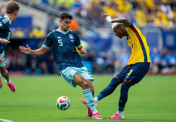 260625 Nilson Angulo of Ecuador scores the 1-1 goal during the FIFA World Cup, WM, Weltmeisterschaft, Fussball 2026 group stage football match between Ecuador and Germany on June 25, 2026 in New Jersey. Photo: Jon Olav Nesvold BILDBYRAN COP 217 JE0136 fotboll football soccer fotball vm fotbolls-vm fotball-vm fotbolls-vm 2026 fifa world cup 2026 15 bbeng bbauto *** June 25, 2026: Nilson Angulo of Ecuador scores the 1-1 goal during the 2026 FIFA World Cup group stage soccer match between Ecuador and Germany on June 25, 2026 in New Jersey. Photo by Jon Olav Nesvold, BILDBYRAN COP 217 JE0136 soccer football fotball World Cup soccer World Cup 2026 FIFA World Cup 2026 15 bbeng bbauto  Copyright: JONxOLAVxNESVOLD BB260625JE020