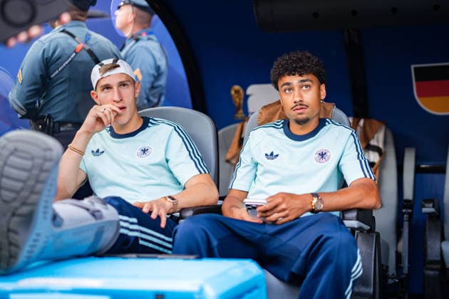 FIFA Fussball Weltmeisterschaft 2026, Gruppe E, Spiel 3, Ecuador vs Deutschand, 25.06.2026, Metlife-Stadion in New Jersey Nico Schlotterbeck (Deutschland) Nathaniel Brown (Deutschland) *** 2026 FIFA World Cup, Group E, Match 3, Ecuador vs. Germany, June 25, 2026, MetLife Stadium in New Jersey Nico Schlotterbeck (Germany) Nathaniel Brown (Germany) Copyright: xBahhoxKarax
