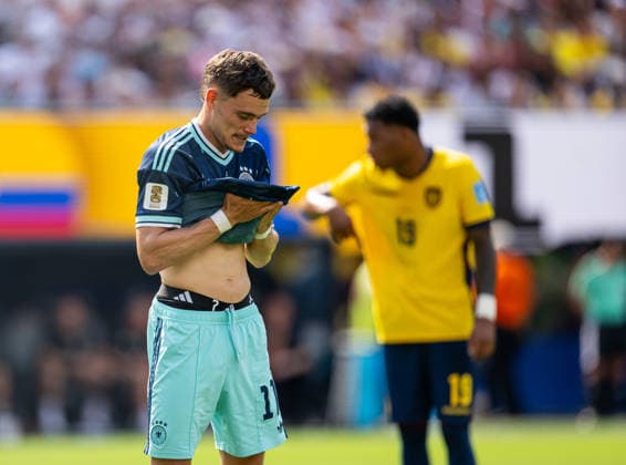 260625 Florian Wirtz of Germany looks dejected during the FIFA World Cup, WM, Weltmeisterschaft, Fussball 2026 group stage football match between Ecuador and Germany on June 25, 2026 in New Jersey. Photo: Jon Olav Nesvold BILDBYRAN COP 217 JE0136 fotboll football soccer fotball vm fotbolls-vm fotball-vm fotbolls-vm 2026 fifa world cup 2026 15 bbeng *** June 25, 2026: Florian Wirtz of Germany looks dejected during the 2026 FIFA World Cup group stage soccer match between Ecuador and Germany on June 25, 2026 in New Jersey. Photo by Jon Olav Nesvold. BILDBYRAN COP 217 JE0136 soccer football fotball World Cup soccer World Cup 2026 FIFA World Cup 2026 15 bbeng  Copyright: JONxOLAVxNESVOLD BB260625JE031