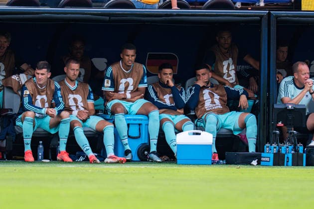FIFA Fussball Weltmeisterschaft 2026, Gruppe E, Spiel 3, Ecuador vs Deutschand, 25.06.2026, Metlife-Stadion in New Jersey Julian Nagelsmann (Deutschland) Nathaniel Brown (Deutschland) Nico Schlotterbeck (Deutschland) Maximilian Beier (Deutschland) Oliver Baumann (Deutschland) Pascal Gross (Deutschland) Waldemar Anton (Deutschland) Asane Ouedraogo (Deutschland) Malick Thiaw (Deutschland) Deniz Undav (Deutschland) Nadiem Amiri (Deutschland) *** 2026 FIFA World Cup, Group E, Match 3, Ecuador vs. Germany, June 25, 2026, MetLife Stadium in New Jersey Julian Nagelsmann Germany Nathaniel Brown Germany Nico Schlotterbeck Germany Maximilian Beier Germany Oliver Baumann Germany Pascal Gross Germany Waldemar Anton Germany Asane Ouedraogo Germany Malick Thiaw Germany Deniz Undav Germany Nadiem Amiri Germany Copyright: xBahhoxKarax