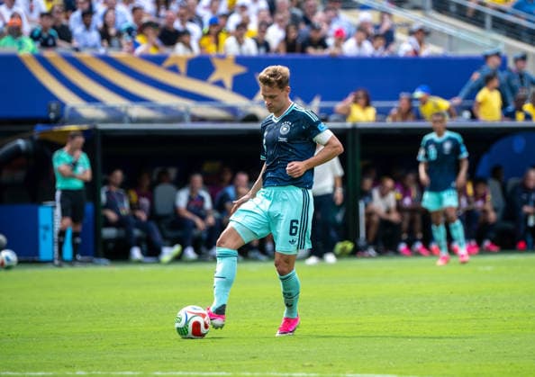 Fußball, Herren, FIFA World Cup, WM, Weltmeisterschaft, Fussball 2026, Spiel in New York New Jersey, Ecuador - Deutschland (Gruppe E, 3. Spieltag), Joshua Kimmich (Deutschland), 25.06. 2026, *** Soccer, Men s, 2026 FIFA World Cup, Match in New York and New Jersey, Ecuador vs. Germany, Group E, Matchday 3, Joshua Kimmich (Germany), June 25, 2026, Copyright: xMatthiasxKochx