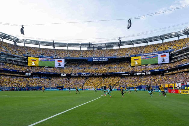 Fußball, Herren, FIFA World Cup, WM, Weltmeisterschaft, Fussball 2026, Spiel in New York New Jersey, Ecuador - Deutschland (Gruppe E, 3. Spieltag), Übersicht, 25.06. 2026, *** Soccer, Men s, 2026 FIFA World Cup, Match in New York, New Jersey, Ecuador vs. Germany, Group E, Matchday 3, Overview, June 25, 2026, Copyright: xMatthiasxKochx