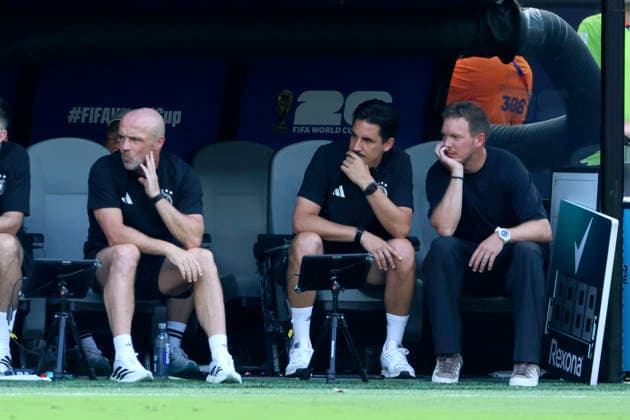 Ecuador v Germany: Group E - FIFA World Cup, WM, Weltmeisterschaft, Fussball 2026 Julian Nagelsmann, Head Coach of Germany on the bench during the FIFA World Cup 2026 Group E match between Ecuador and Germany at New York New Jersey Stadium on June 25, 2026 in East Rutherford, United States. East Rutherford New York New Jersey Stadium NJ United States Copyright: xAllstarxPicturexLibraryxLtdx
