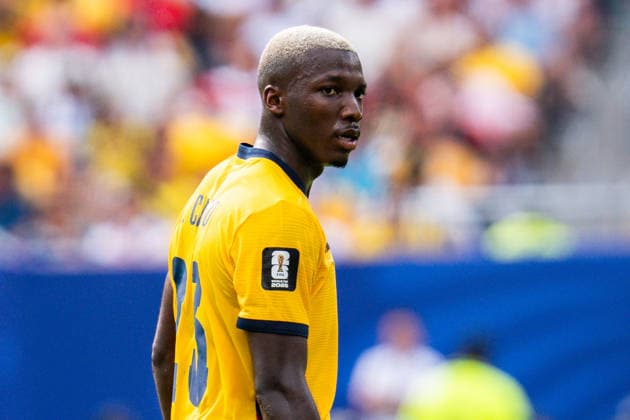 FIFA Fussball Weltmeisterschaft 2026, Gruppe E, Spiel 3, Ecuador vs Deutschand, 25.06.2026, Metlife-Stadion in New Jersey Moises Caicedo (Ecuador) *** 2026 FIFA World Cup, Group E, Match 3, Ecuador vs. Germany, June 25, 2026, MetLife Stadium in New Jersey, Moises Caicedo, Ecuador Copyright: xBahhoxKarax