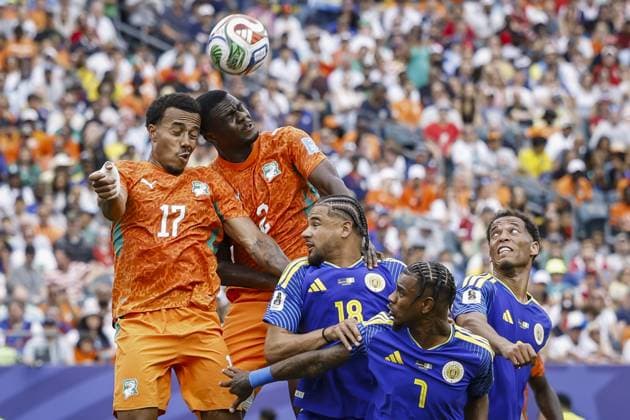PHILADELPHIA - (lr) during the FIFA 2026 World Cup Group E match between Curacao and Ivory Coast at Philadelphia Stadium on June 25, 2026 in Philadelphia, United States. MAURICE VAN STEEN ANP FIFA World Cup, WM, Weltmeisterschaft, Fussball 2026 - Group E 2026 xVIxANPxSportx xxANPxIVx 561978028 originalFilename: 561978028.jpg