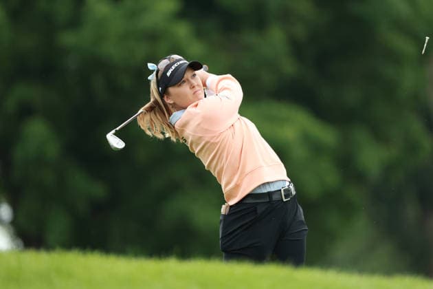 KPMG Women™s PGA, Golf Herren Championship 2026 CHASKA, MINNESOTA - JUNE 25: Brooke Henderson of Canada plays her tee shot on the 8th hole during the first round of the KPMG Women™s PGA Championship 2026 at Hazeltine National Golf Club in Chaska, Minnesota, USA Thursday, June 25, 2026. Chaska Minnesota United States  Copyright: xJorgexLemusx originalFilename:lemus-kpmgwome260625_np3uV.jpg
