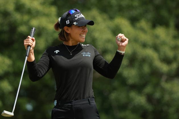 KPMG Women™s PGA, Golf Herren Championship 2026 CHASKA, MINNESOTA - JUNE 25: Danielle Kang of the United States reacts to her putt on the third green during the first round of the KPMG Women™s PGA Championship 2026 at Hazeltine National Golf Club in Chaska, Minnesota, USA Thursday, June 25, 2026. Chaska Minnesota United States  Copyright: xJorgexLemusx originalFilename:lemus-kpmgwome260625_npDzy.jpg