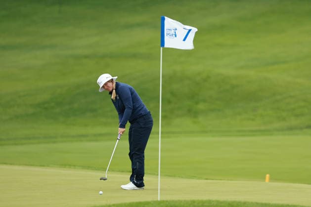 KPMG Women™s PGA, Golf Herren Championship 2026 CHASKA, MINNESOTA - JUNE 25: Ingrid Lindblad of Sweden plays her putt on the 7th green during the first round of the KPMG Women™s PGA Championship 2026 at Hazeltine National Golf Club in Chaska, Minnesota, USA Thursday, June 25, 2026. Chaska Minnesota United States  Copyright: xJorgexLemusx originalFilename:lemus-kpmgwome260625_npqsq.jpg