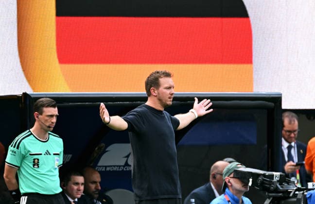 Fussball, Länderspiel, Herren, FIFA World Cup, WM, Weltmeisterschaft, Fussball 2026, Fussball-Weltmeisterschaft, USA, Gruppe E, MetLife Stadium New Jersey: Ecuador - Deutschland; Bundestrainer Julian Nagelsmann (GER). Aktion, Einzelbild. *** Soccer, International Match, Men s, 2026 FIFA World Cup, Soccer World Cup, USA, Group E, MetLife Stadium, New Jersey, Ecuador, Germany, National Team Coach Julian Nagelsmann, GER, Action, Still Image