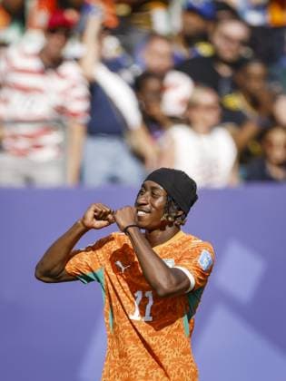 PHILADELPHIA - (lr) Yan Diomande of Ivory Coast celebrates scoring the 0-2 during the 2026 FIFA World Cup, WM, Weltmeisterschaft, Fussball Group E match between Curacao and Ivory Coast at Philadelphia Stadium on June 25, 2026, in Philadelphia, United States. MAURICE VAN STEEN ANP FIFA World Cup 2026 - Group E 2026 xVIxANPxSportx xxANPxIVx 561979752 originalFilename: 561979752.jpg