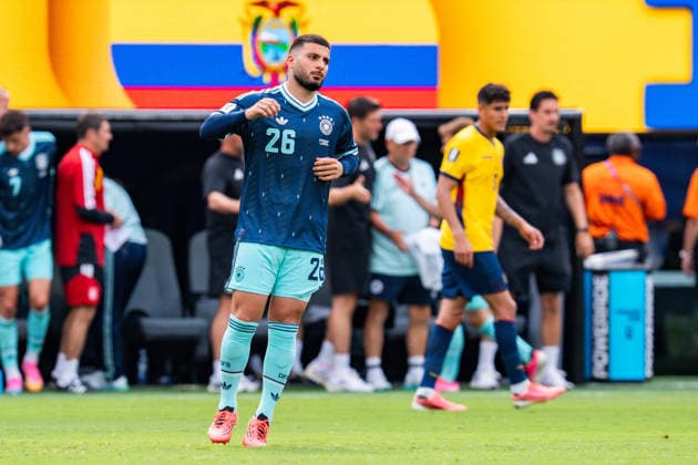 FIFA Fussball Weltmeisterschaft 2026, Gruppe E, Spiel 3, Ecuador vs Deutschand, 25.06.2026, Metlife-Stadion in New Jersey Deniz Undav (Deutschland) Malick Thiaw (Deutschland) Julian Nagelsmann (Deutschland) Einwechselung *** 2026 FIFA World Cup, Group E, Match 3, Ecuador vs. Germany, June 25, 2026, MetLife Stadium in New Jersey Deniz Undav (Germany) Malick Thiaw (Germany) Julian Nagelsmann (Germany) Substitution Copyright: xBahhoxKarax