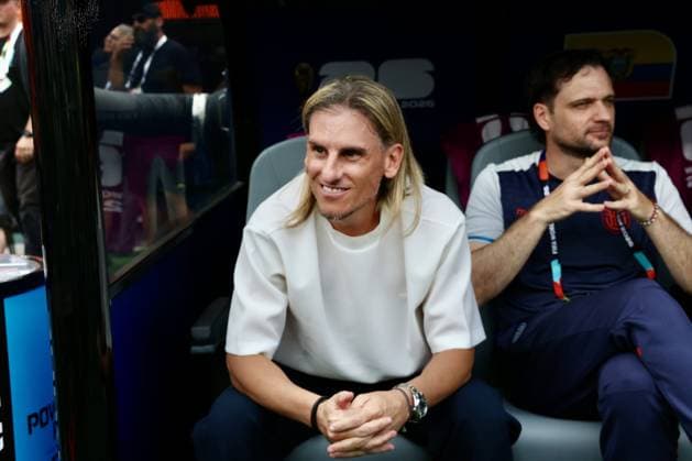 RECORD DATE NOT STATED Germany vs Ecuador FIFA World Cup, WM, Weltmeisterschaft, Fussball 2026. (SPO) Germany vs Ecuador FIFA World Cup 2026. June 25, 2026, New Jersey, USA:Sebastian Beccacece coach of Ecuador during soccer match between Germany and Ecuador in group E during FIFA World Cup 2026 at MetLife stadium in New Jersey. Credit: Niyi Fote Thenews2(Foto: Niyi Fote Thenews2 imago images) SPO  Copyright: xNiyixFotex