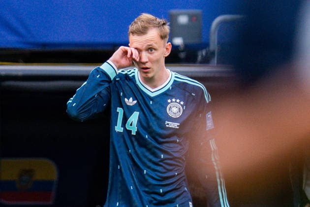 FIFA Fussball Weltmeisterschaft 2026, Gruppe E, Spiel 3, Ecuador vs Deutschand, 25.06.2026, Metlife-Stadion in New Jersey Maximilian Beier (Deutschland) *** 2026 FIFA World Cup, Group E, Match 3, Ecuador vs. Germany, June 25, 2026, MetLife Stadium in New Jersey, Maximilian Beier, Germany Copyright: xBahhoxKarax