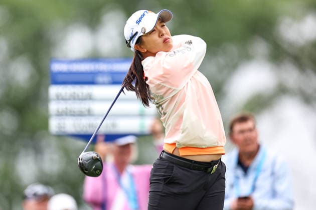 Sei Young Kim of South Korea hits her tee shot on the third tee during the first round of the 2026 KPMG Women s PGA, Golf Herren Championship at Hazeltine National Golf Club on June 25, 2026 in Chaska, Minnesota. CSM. Chaska USA - ZUMAc04_ 20260625_zma_c04_025 Copyright: xStevenxGarciax