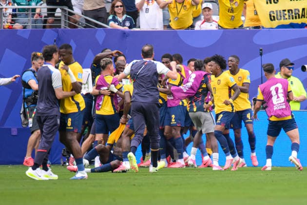 Fußball, WM 2026, 20260625, Ecuador - Deutschland. Im Bild Tor 2:1 Torjubel. East Rutherford New-York-New-Jersey-Stadion New Jersey Vereinigte Staaten von Amerika *** Soccer, 2026 World Cup, 20260625, Ecuador vs. Germany; Pictured: Goal 2, 1; Goal celebration; East Rutherford, New York, New Jersey; Stadium, New Jersey; United States of America Copyright: Passion2Press MarkusxFischerx