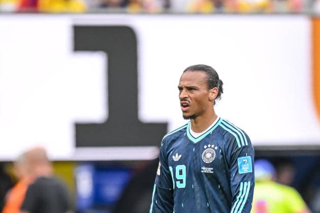 Leroy Sane (Germany) Looks on during the FIFA World Cup, WM, Weltmeisterschaft, Fussball 2026 Group E match between Ecuador and Germany at New York New Jersey Stadium on June 25, 2026 in East Rutherford, United States. (Photo by Harry Langer DeFodi Images) - *** Leroy Sané of Germany looks on during the 2026 FIFA World Cup Group E match between Ecuador and Germany at New York New Jersey Stadium on June 25, 2026, in East Rutherford, United States. Photo by Harry Langer, DeFodi Images