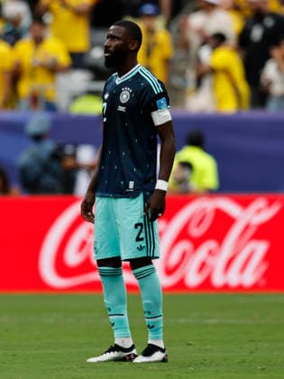 25.06.2026, Fussball, Herren, FIFA Weltmeisterschaft 2026, Vorrunde, Gruppe E, New York, Ecuador - Deutschland, Antonio Rüdiger (Deutschland) enttäuscht New York MetLife Stadium New York Vereinigte Staaten von Amerika (US) *** June 25, 2026, Soccer, Men s, 2026 FIFA World Cup, Group Stage, Group E, New York, Ecuador vs. Germany, Antonio Rüdiger, Germany disappoints, New York, MetLife Stadium, New York, United States of America, US Copyright: xSebastianxBachx