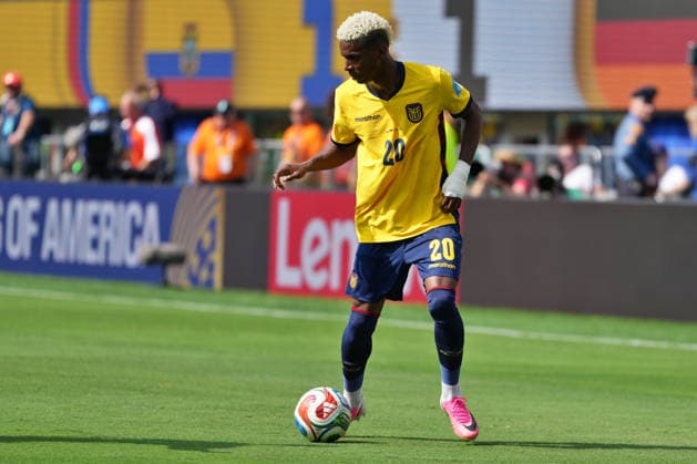 IPA86061588 - Nilson Angulo of Ecuador during the Group E match between Ecuador and Germany at the FIFA World Cup, WM, Weltmeisterschaft, Fussball in New York, USA, on June 25, 2026  Copyright: xEmmanuelexMastrodonato IPAxSportx xx 86061588