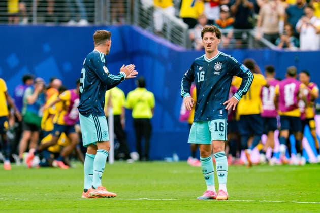 FIFA Fussball Weltmeisterschaft 2026, Gruppe E, Spiel 3, Ecuador vs Deutschand, 25.06.2026, Metlife-Stadion in New Jersey Tor zum 2:1 durch Gonzalo Plata Pascal Gross (Deutschland) Angelo Stiller (Deutschland) *** 2026 FIFA World Cup, Group E, Match 3, Ecuador vs. Germany, June 25, 2026, MetLife Stadium in New Jersey. Goal to make it 2–1 by Gonzalo Plata, Pascal Gross (Germany), Angelo Stiller (Germany) Copyright: xBahhoxKarax